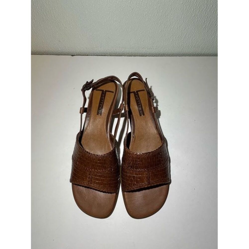 Trotters brown mini heel